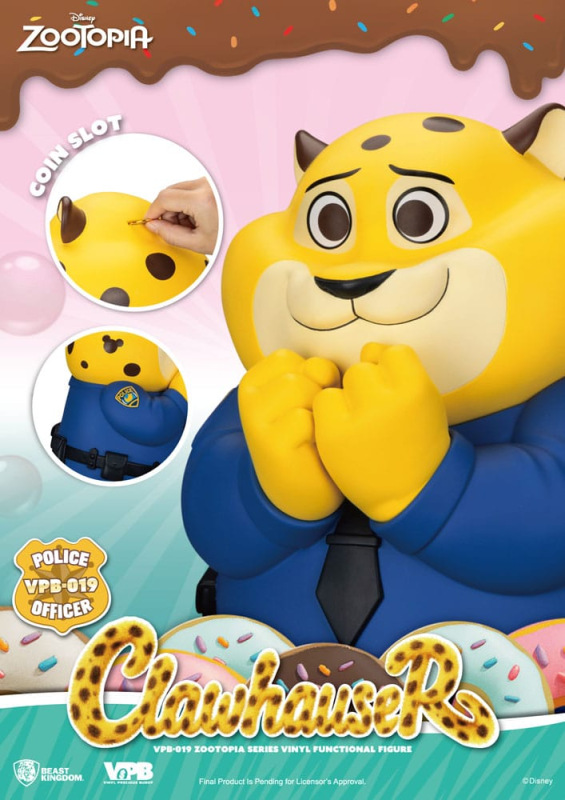 Zootopia Piggy Vinyl Bank Clawhauser 40 cm 5
