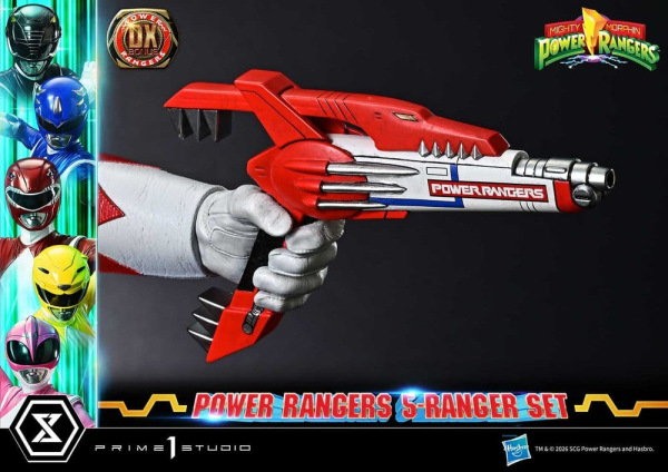 Mighty Morphin Power Rangers Premium Masterline Set of 5 Statues 1/4 Deluxe Bonus Version 62 cm 3