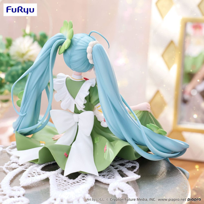 Hatsune Miku Noodle Stopper PVC Statue Flower Fairy Clover 15 cm 7