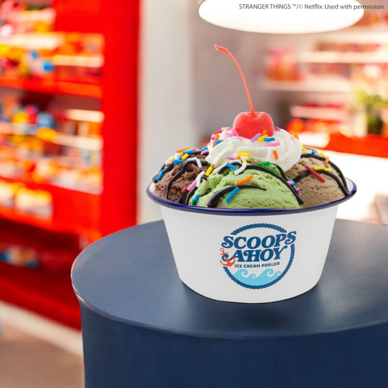 Stranger Things Ice Cream Bowl with Sailor Hat Scoops Ahoy 1