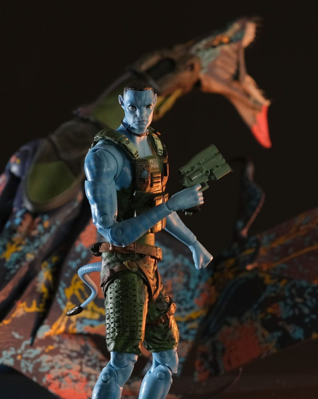 Avatar: The Way of Water Action Figure Recom Quaritch & RDA Banshee (Gold Label) 6