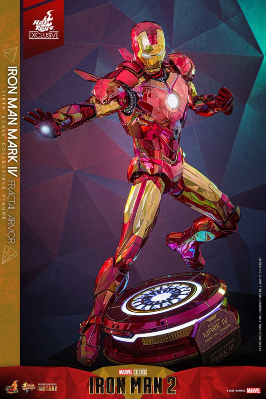 Iron Man Movie Masterpiece Diecast Action Figure 1/6 Iron Man Mark VI (Fractal Armor) Hot Toys Exclu 2