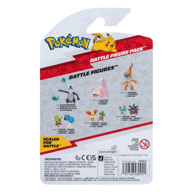 Pokémon Battle Figure First Partner Set Figure 2-Pack Gible, Froakie 5 cm