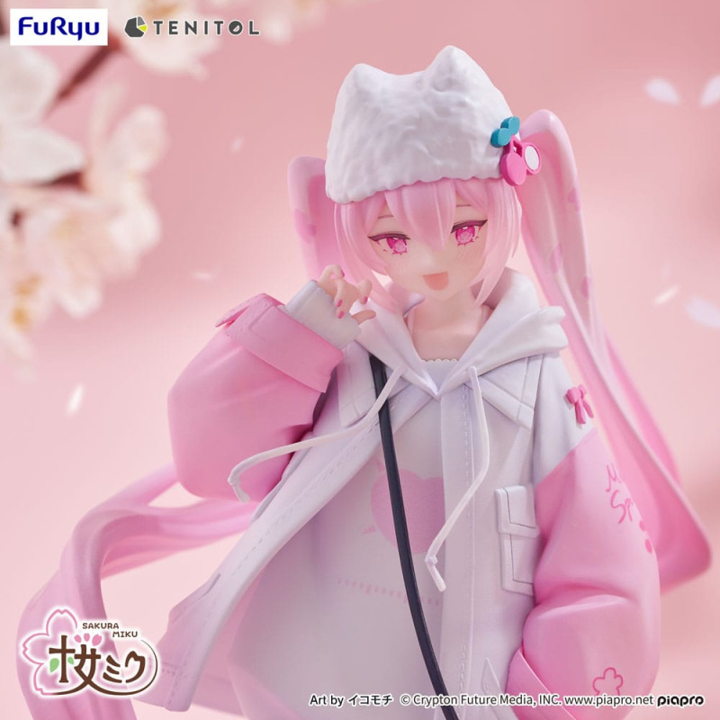 Hatsune Miku Tenitol PVC Statue Sakura Miku Cool style [petit] 19 cm 8