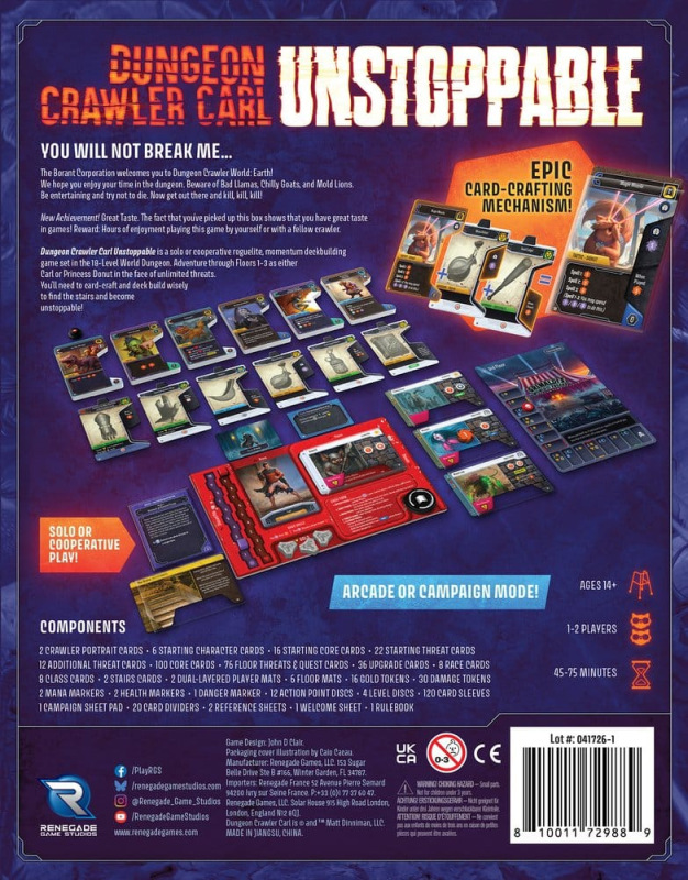Dungeon Crawler Carl Board Game Unstoppable *English Version* 1