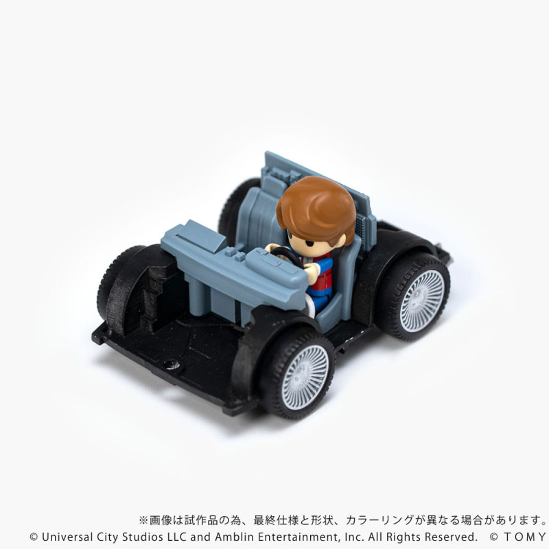 Back to the Future Q-Village Vehicle with mini-figures Time Machine 9 cm 2