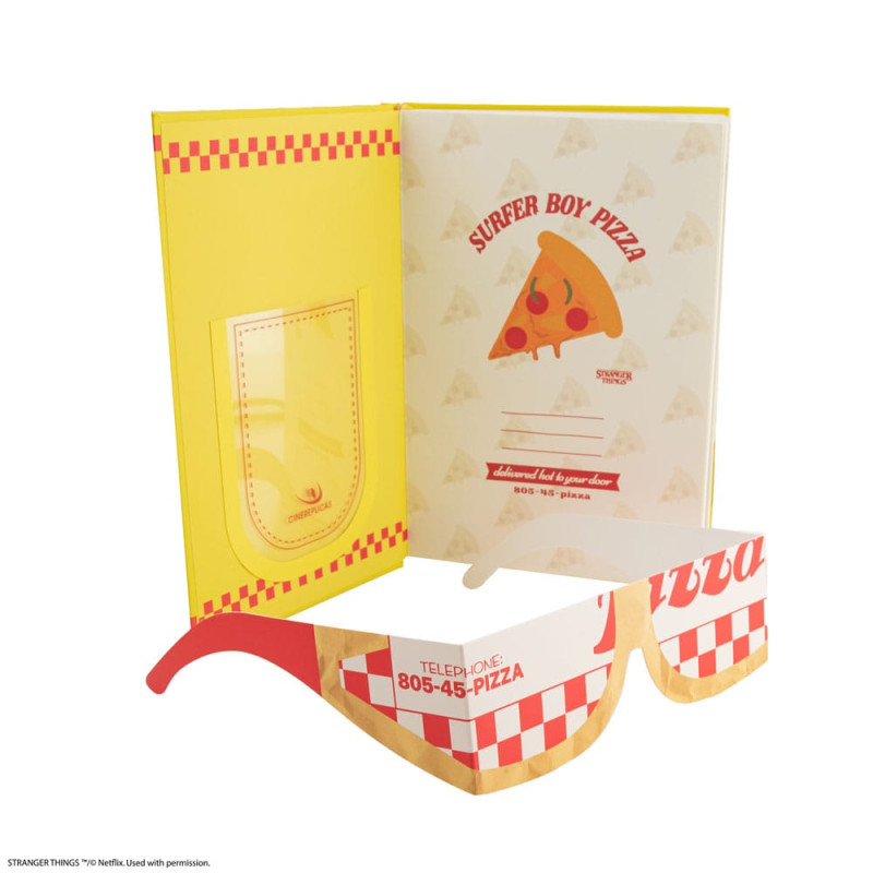 Stranger Things Notebook Surfer Boy Pizza Hardcover 6