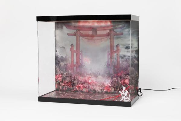 SHINSAI Acrylic Display Case with Lighting Inbina Rasethuhime Saki 39 cm