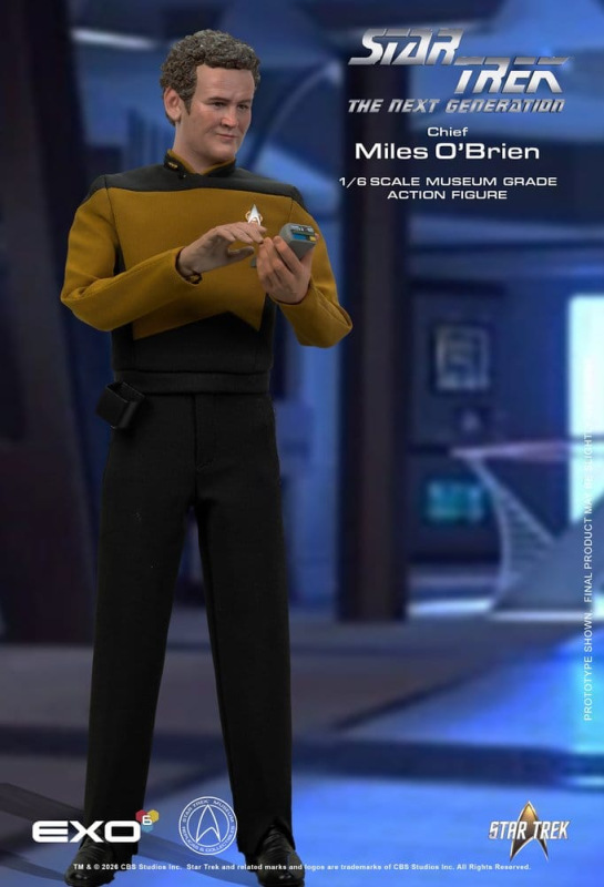 Star Trek: The Next Generation Action Figure 1/6 Chief Miles O'Brien with Transporter Console 30 cm 11