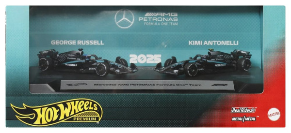 Formula 1 Hot Wheels Premium Die-Cast Vehicle 2-Pack 1:64 Team Mercedes-AMG PETRONAS 7