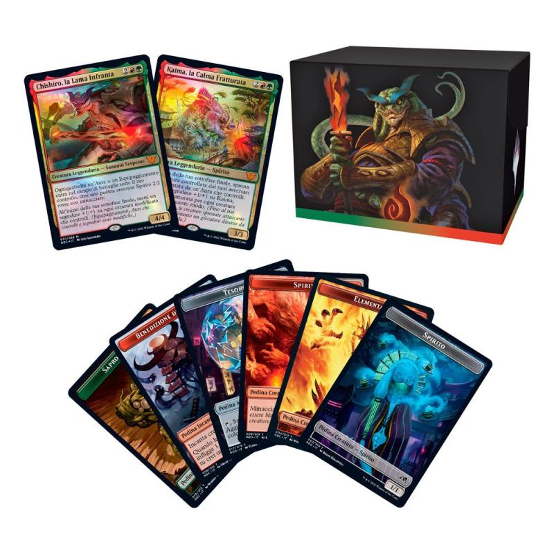 Magic the Gathering Kamigawa: Neon Dynasty Commander Decks Display (4) italian 4