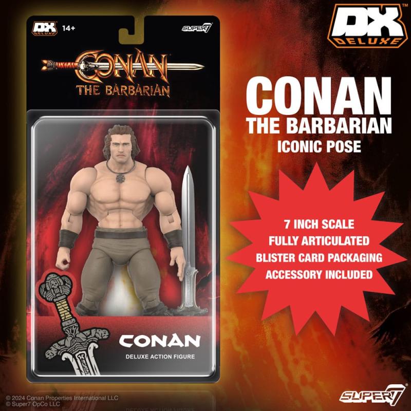 Conan the Barbarian 1982 Deluxe Action Figure Conan Iconic Pose 18 cm