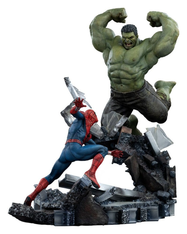 Marvel Comics Art Scale Statue 1/10 Spider-Man vs Hulk 38 cm 3