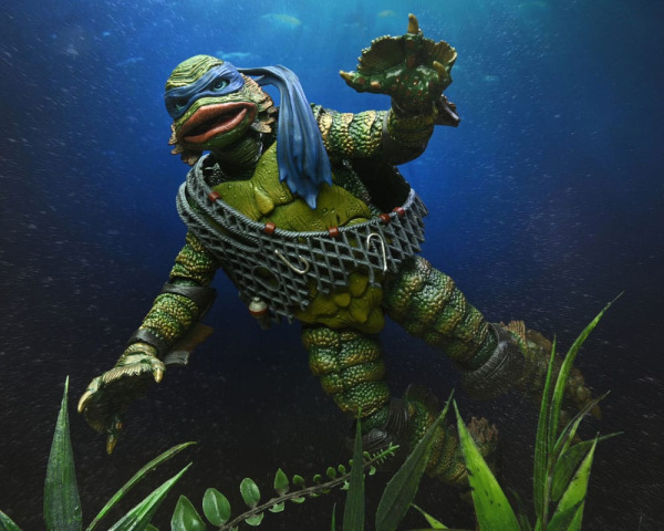 Universal Monsters/Teenage Mutant Ninja Turtles Action Figure Leonardo as the Creature 18 cm 2