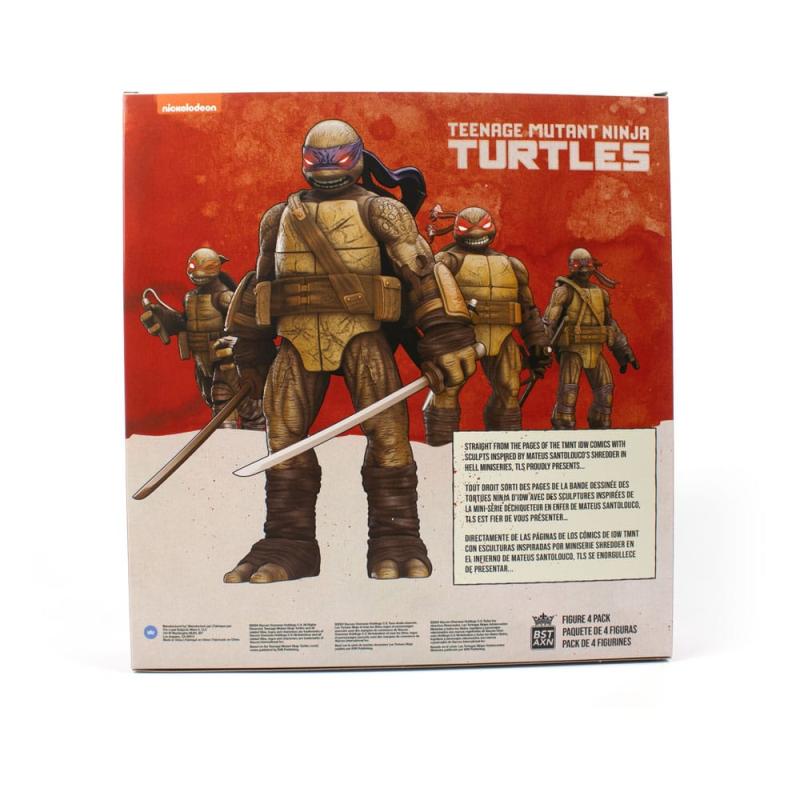 Teenage Mutant Ninja Turtles BST AXN Action Figures 4-Pack Zombie Turtle (IDW Comics) 13 cm