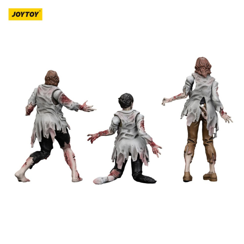 Zombie Dark Source Action Figures 3-Pack Scientists (Female) 8 cm 7