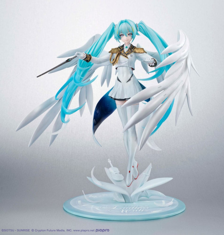 Mobile Suit Gundam x Hatsune Miku Lucrea PVC Statue Hatsune Miku x Wing Gundam Zero EW 45th Annivers