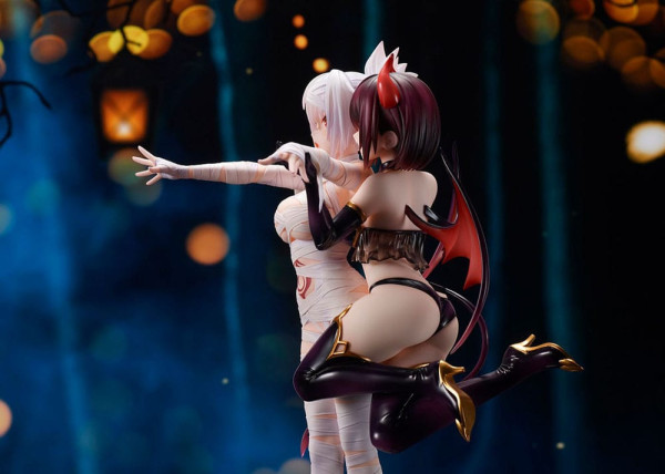 Ayakashi Triangle PVC Statue Matsuri Kazamaki & Suzu Kanade & Shirogane 25 cm 7