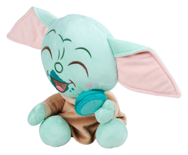 Star Wars Mandalorian Plush Figure Grogu with Macaroon 25 cm 2