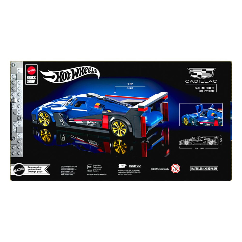 Mattel Brick Shop Hot Wheels Speed Series Building Set 1/32 Cadillac Project GTP Hypercar 8