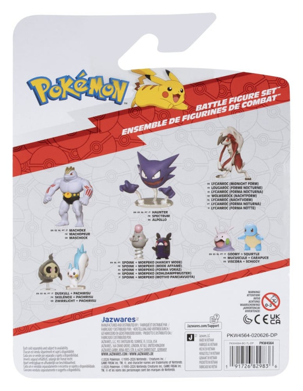 Pokémon Battle Figure Set Action Figures Bulbasaur, Ditto & Alolan Marowak (3-Pack) 1