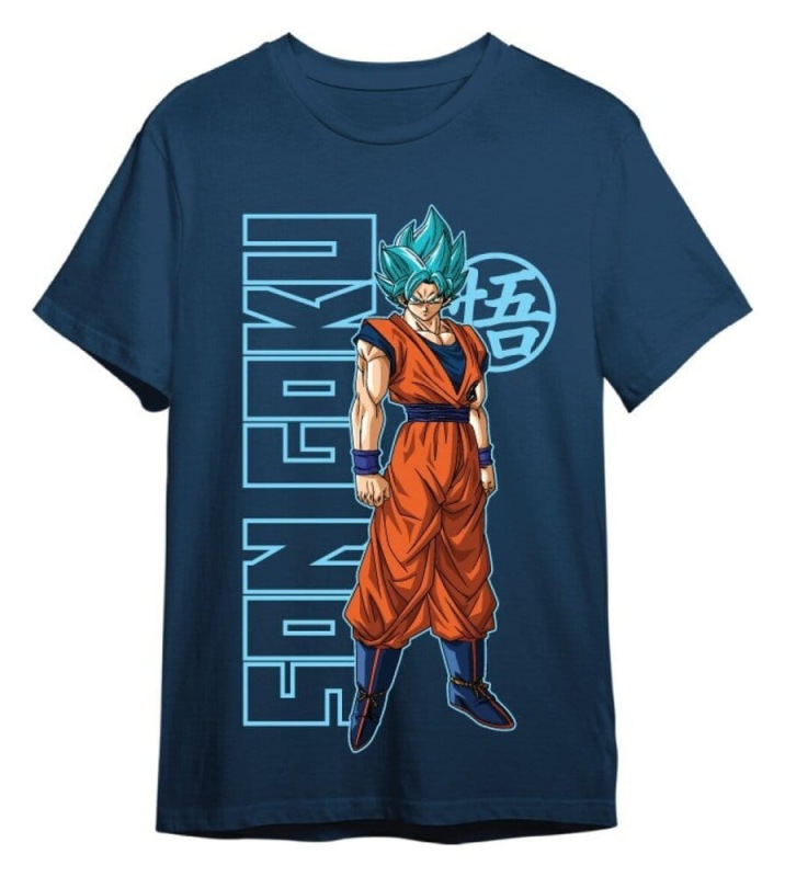 Dragon Ball Super T-Shirt Goku Super Saiyan Blue Denim Size XXL 1