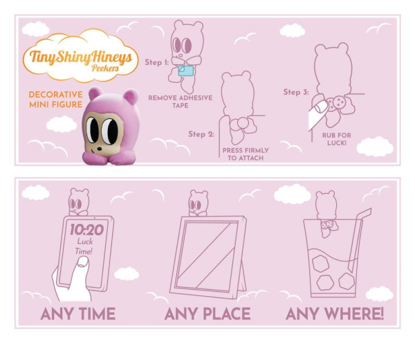Tiny Shiny Hiney Peakers Mini Figures S1 6 cm Blind Box Display (6) 10