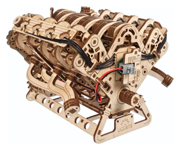 Ugears 3D Wooden Puzzle V8 Engine 13