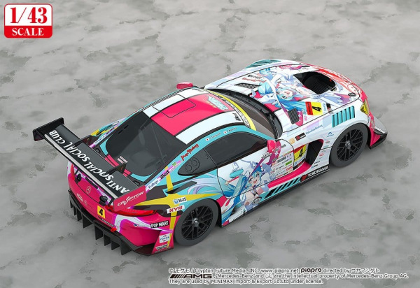 Hatsune Miku GT Project Vehicle 1/43 Good Smile Hatsune Miku AMG 2024 Season Opening Ver. 11 cm 2