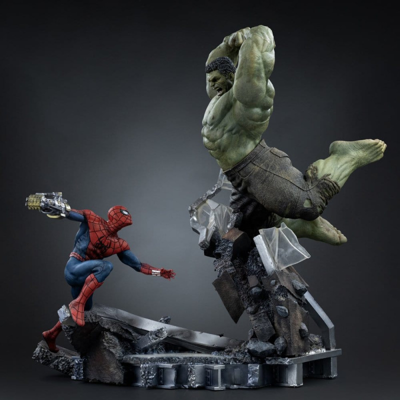 Marvel Comics Art Scale Statue 1/10 Spider-Man vs Hulk 38 cm 14