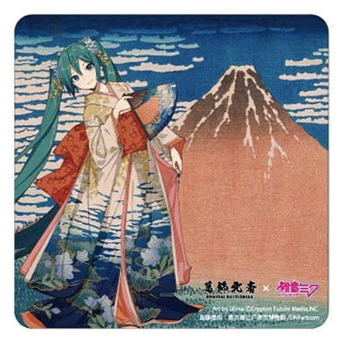 Katsushika Hokusai x Hatsune Miku Car Magnet Thirty-six Views of Mount Fuji Fine Wind, Clear Morning
