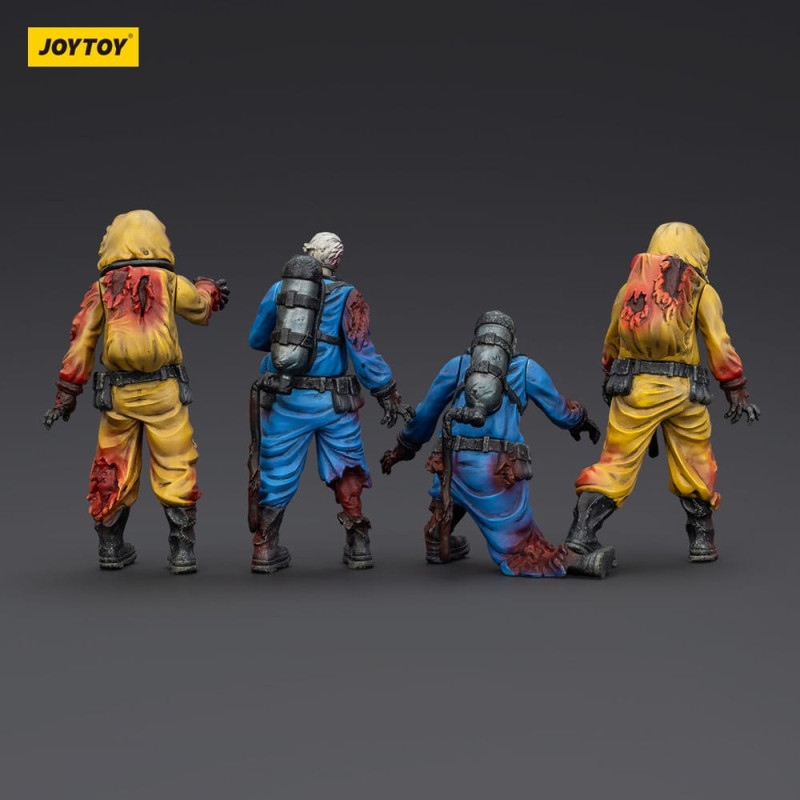 Zombie Dark Source Action Figures 4-Pack Biochemical Lab Team 8 cm 3