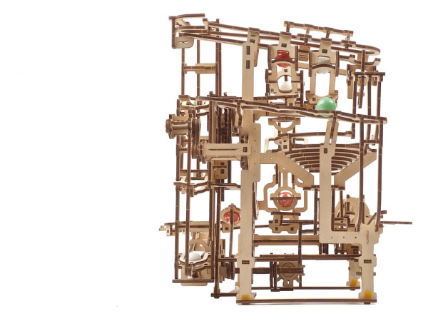 Ugears 3D Wooden Puzzle Marble Run Stepped Hoist 6