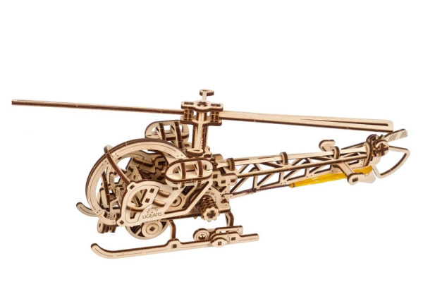 Ugears 3D Wooden Puzzle Mini Helicopter 9