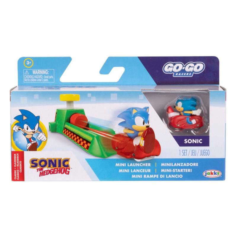 Sonic - The Hedgehog Go Go Racers Vehicles Mini Launching ramps Assortment (4)