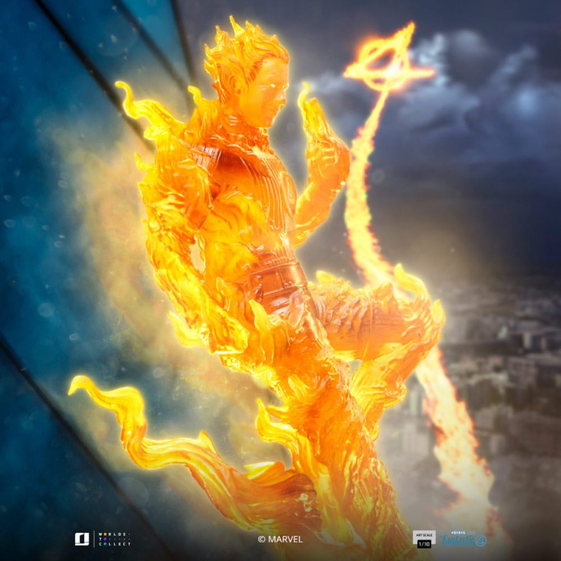 Fantastic Four Art Scale Statue 1/10 Human Torch 30 cm 1