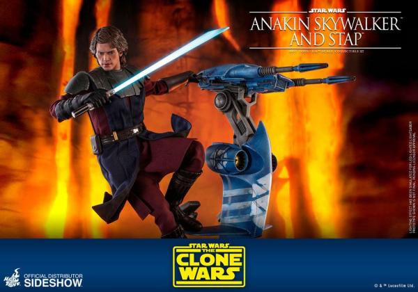 Star Wars The Clone Wars: Anakin Skywalker & STAP - Figure 1/6 - Hot Toys