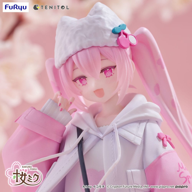Hatsune Miku Tenitol PVC Statue Sakura Miku Cool style [petit] 19 cm 6