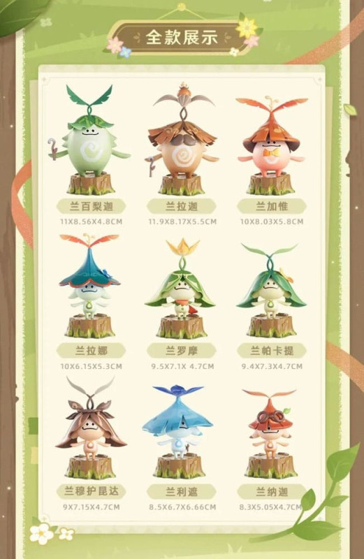 Genshin Impact Blind Box Mini Figures Aranara Series Display (9) 1