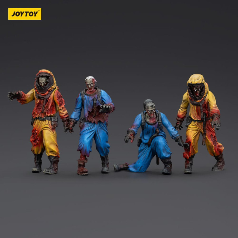 Zombie Dark Source Action Figures 4-Pack Biochemical Lab Team 8 cm 2