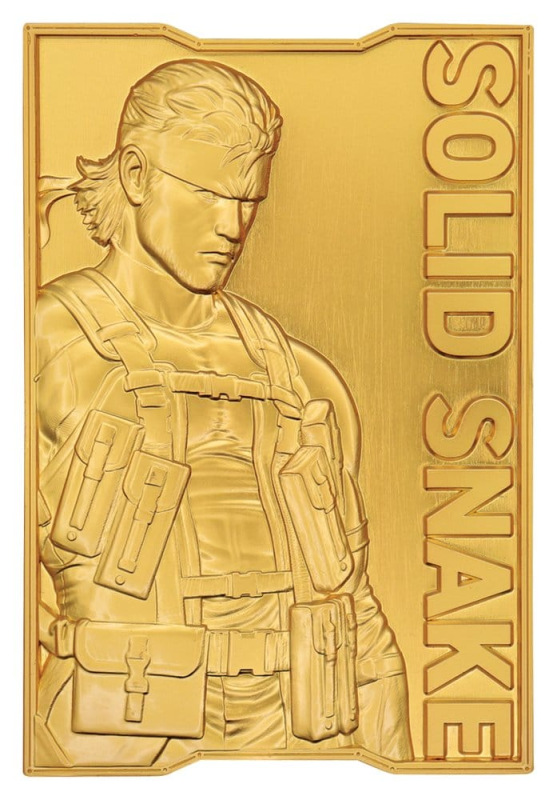 Metal Gear Solid 2 Ingot Snake 24k Gold Plated Limited Edition