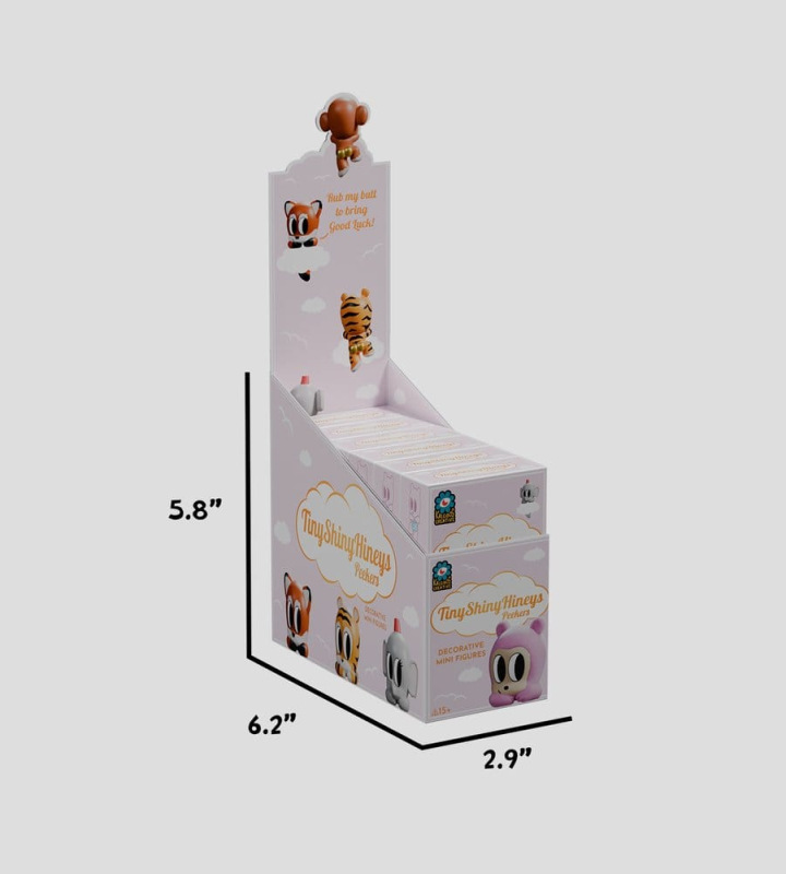 Tiny Shiny Hiney Peakers Mini Figures S1 6 cm Blind Box Display (6) 12