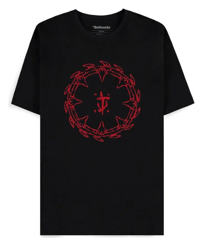 DOOM T-Shirt The Dark Ages Red Shield Size S