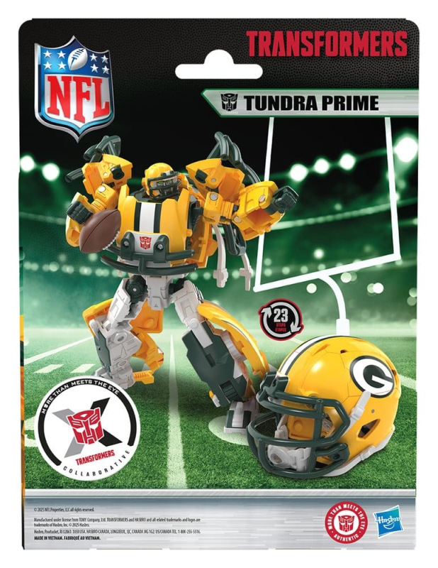 Transformers x NFL Action Figure Green Bay Packers: Tundra Prime 14 cm 13