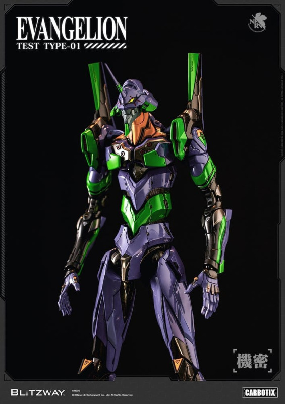 Evangelion Carbotix Action Figure Evangelion Unit-01 Test Type (Standard Ver.) 33 cm 10