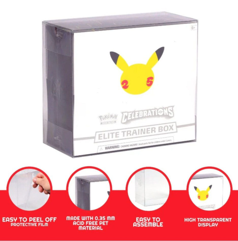 PET Protectors 5-Pack for Booster Boxes / Elite Trainer Boxes Ver. 2 2