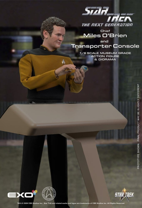 Star Trek: The Next Generation Action Figure 1/6 Chief Miles O'Brien with Transporter Console 30 cm 10