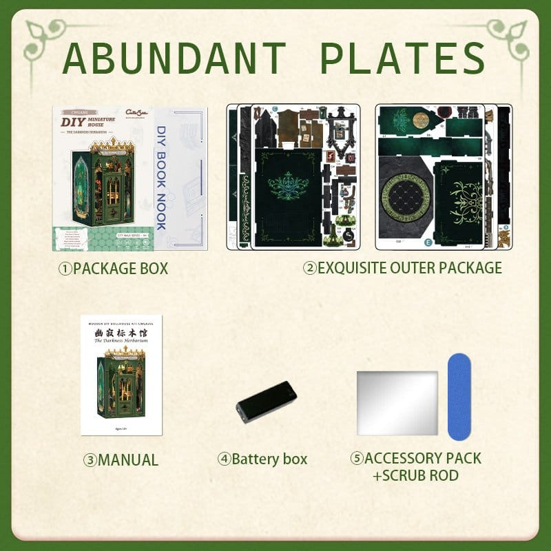 Book Nook The Darkness Herbarium 17 x 12 cm 3