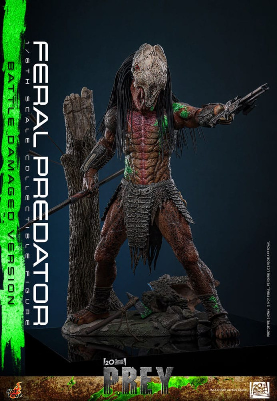 Prey Action Figure 1/6 Feral Predator (Battle Damaged Version) 37 cm 5