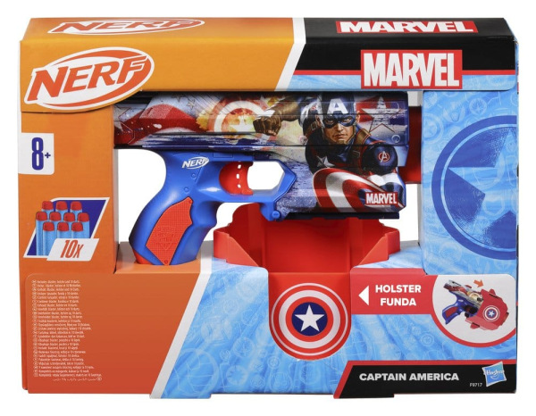Marvel NERF Dart Blaster Captain America 6